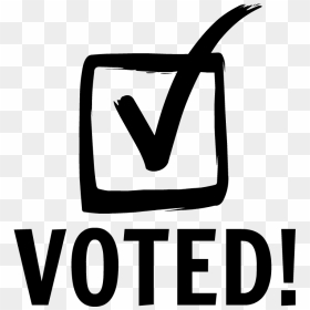 Voted Sticker Black And White , Png Download - Voted Png, Transparent Png - i voted png