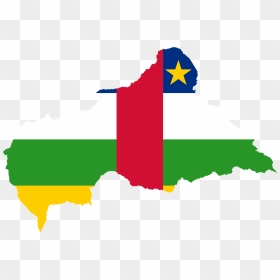 Central African Republic Flag Map Clip Arts - Central African Republic Country Flag, HD Png Download - dominican flag png