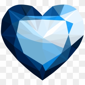 Sapphire Heart Png Image - Transparent Background Sapphire Png, Png Download - blue heart png