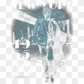 James Dean Brooklyn Bridge Women"s T-shirt - Poster, HD Png Download - brooklyn bridge png