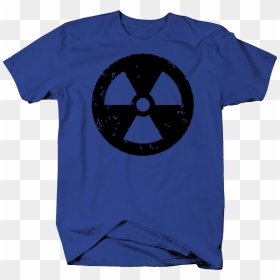 Distressed Biohazard Nuclear Symbol Color T Shirt - Country Girl Tshirts Hunting, HD Png Download - nuclear symbol png