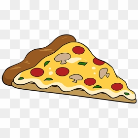 How To Draw A Pizza - Pizza Drawing, HD Png Download - slice of pizza png