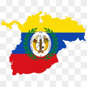 Gran Colombia Flag Map , Png Download - Flag Gran Colombia, Transparent Png - colombia flag png
