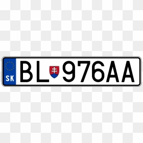 Sk License Plate Europe, HD Png Download - license plate png
