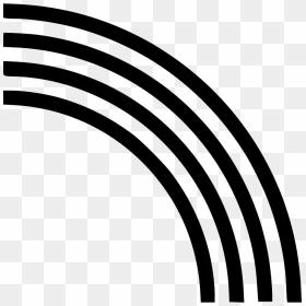 Rainbow - Black And White Rainbow Svg, HD Png Download - rainbow.png