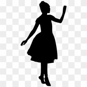 Ballerina Silhouette Free Png Image - Person Dress Silhouette Transparent Background, Png Download - ballerina png