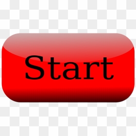 Stopwatch Clipart Commence - Red Start Button Png, Transparent Png - click here button png
