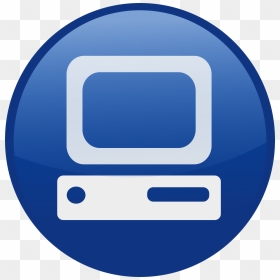 Pc-blue Clip Arts - Blue Computer Clipart, HD Png Download - pc logo png