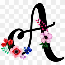 Transparent Anna Clipart - Floral Letter A Clipart, HD Png Download - anna png
