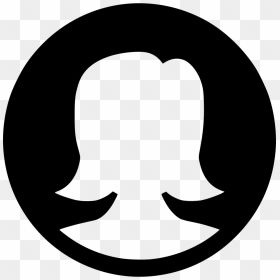 Female Shadow Fill Circle - Vector Github Logo Svg, HD Png Download - female icon png