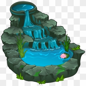 Water Pond Png - Transparent Waterfall Clipart, Png Download - pond png