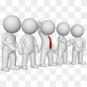 Illustrations And Clipart Man With Group - 3d Man Group Png, Transparent Png - group png