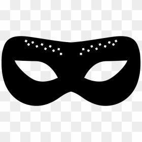 Carnival Mask Of Black Rounded Shape - Mask Carnival Png Black, Transparent Png - carnival png