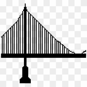 Bridge Silhouette, HD Png Download - brooklyn bridge png