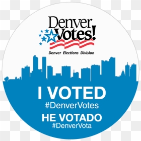 Denver Votes Sticker, HD Png Download - i voted png