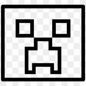 Minecraft Creeper Icon - Minecraft Creeper Clipart Black And White, HD Png Download - minecraft icon png