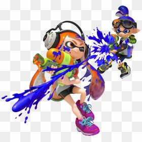 Explore These Ideas And Much More Splatoon Switch - Splatoon Inkling Girl Vs Inkling Boy, HD Png Download - wii u logo png