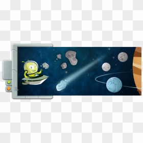 Computer Monitor, HD Png Download - asteroids png