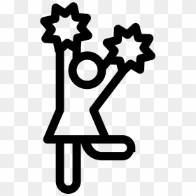 Cheerleader Female Icon Clipart , Png Download - Cheerleader Icon Png, Transparent Png - female icon png