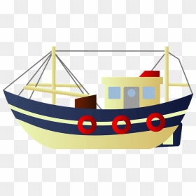 Fishing Boat Clipart - 著作 権 フリー イラスト 船, HD Png Download - fishing boat png