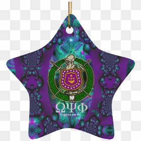 Omega Psi Phi Star Ornament - Omega Psi Phi Shield, HD Png Download - omega psi phi shield png