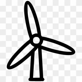 Wind Energy Power Turbines - Wind Power Energy Icon Free, HD Png Download - wind turbine png