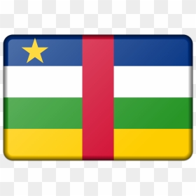 Central African Republic Flag Clip Arts - Central African Republic Flag, HD Png Download - dominican republic flag png