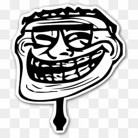 Happy Meme With Glasses Sticker - Troll Face With Crown, HD Png Download - meme glasses png