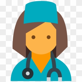 Clean Vector Female - Vector Doctor Icon Png, Transparent Png - female icon png
