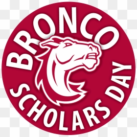 Bronco Scholars Day Graphic - Emblem, HD Png Download - broncos png