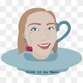 Kink In My Neck - Cartoon, HD Png Download - creepy face png