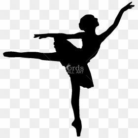 Ballet Dancer Drawing Silhouette - Danseuse Classique Dessin Noir, HD Png Download - ballet png