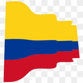 Colombian Flag Wavy - Flag, HD Png Download - colombia flag png
