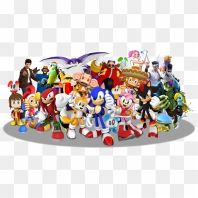 Sonic & Sega All Star Racing Cast, HD Png Download - group png