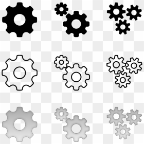Free Cog Gear Icon Psd - Gear Icon Psd Free, HD Png Download - gears icon png
