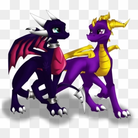 Cynder And Spyro - Spyro And Cynder Png, Transparent Png - dragons png