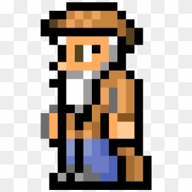 Merchant Pixel Art Terraria , Png Download - Terraria Guide Pixel Art, Transparent Png - terraria png