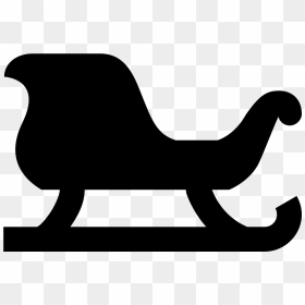 Sleigh Clipart Empty - Outline Of A Sleigh, HD Png Download - sleigh png
