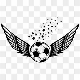 Soccer Ball With Wings - Pelota De Futbol Con Alas, HD Png Download - soccerball png