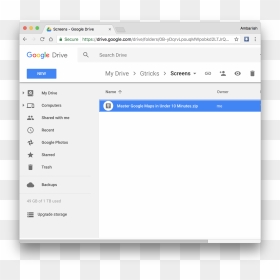 Manage Zip Files In Drive - Create A Zip File In Google Drive, HD Png Download - google drive icon png