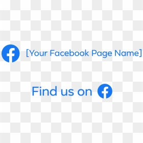 Logo Find Us On Facebook, HD Png Download - facebook logo.png