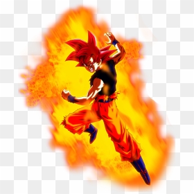 Super Saiyan God Goku Aura By Brusselthesaiyan-dc6enyd - Kid Goku Ssj God, HD Png Download - dbz aura png