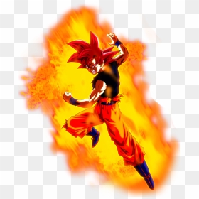 Super Saiyan God Goku Aura By Brusselthesaiyan-dc6enyd - Kid Goku Ssj God, HD Png Download - dbz aura png