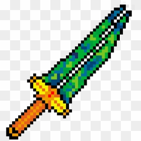 Drawn Weapon Terraria - Pickle Rick Pixel Art, HD Png Download - terraria png