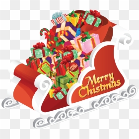 Beautiful Wallpaper Merry Christmas, HD Png Download - sleigh png