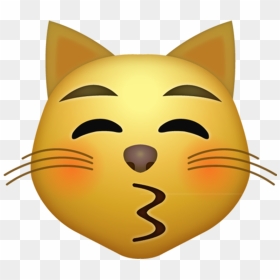 Cat Emoji Png, Transparent Png - kiss emoji png