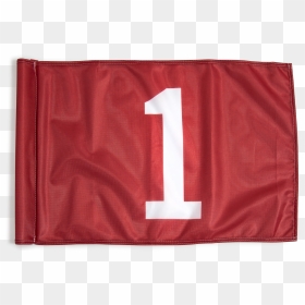 White On Red Background Golf Flag - Banner, HD Png Download - golf flag png