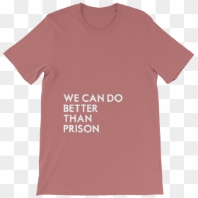 Wecando-white Mockup Front Flat Mauve - Active Shirt, HD Png Download - prison png