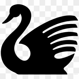 Bcash Black Swan - Transparent Swan Silhouette Png, Png Download - swan png