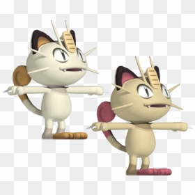 Pokemon Meowth 3d Model, HD Png Download - meowth png